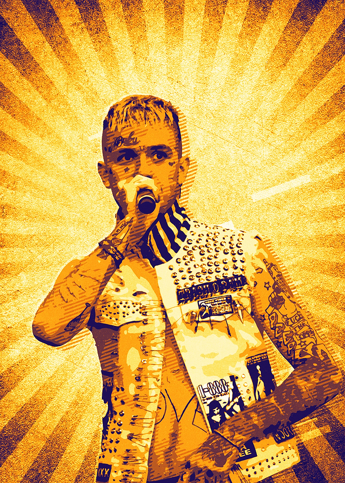 Lil Peep Retro Poster