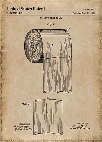 1891 toilet paper roll