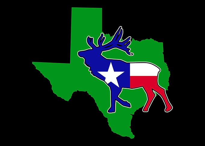 Shape Of Texas And A Deer