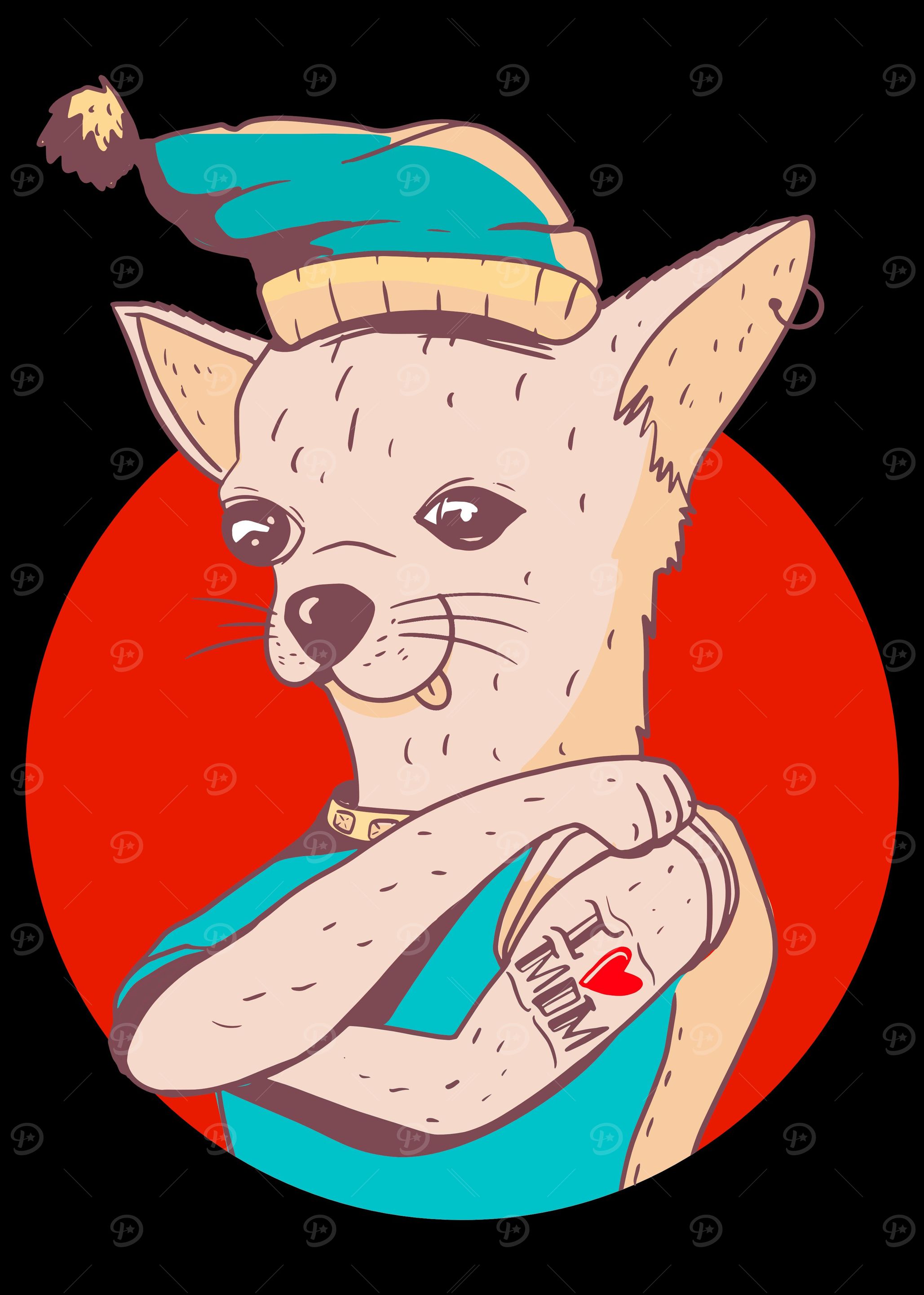 Chihuahua Dog Tattoo