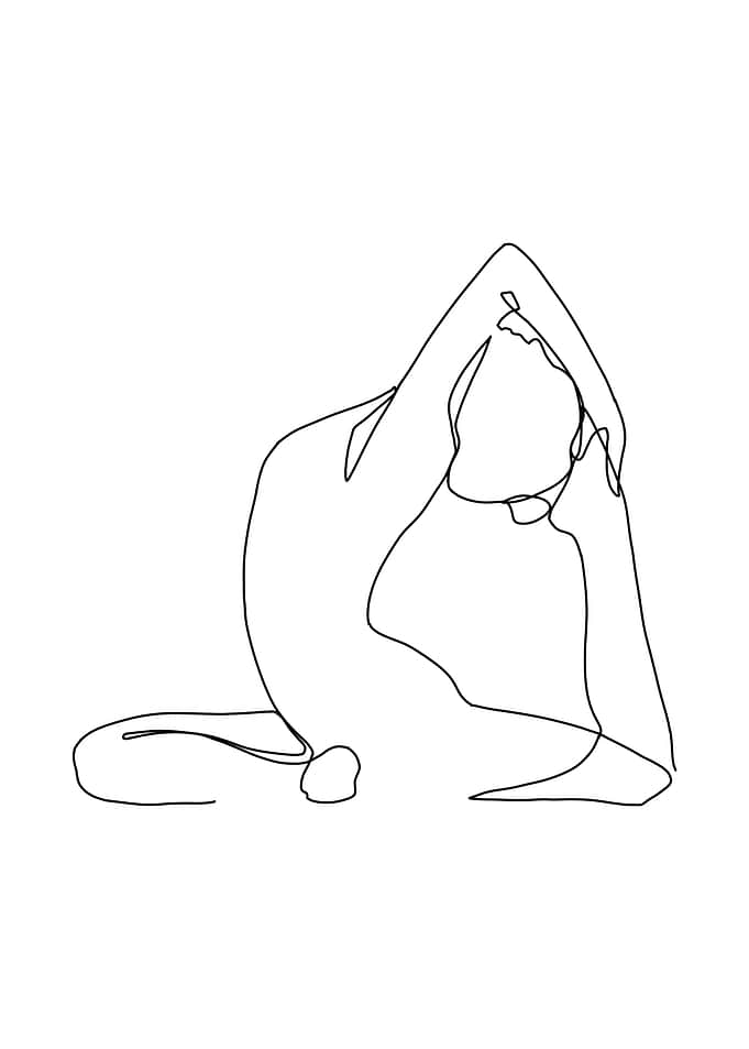 King Pigeon YOGA POSE
