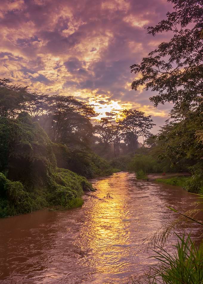 Sunrise view of Ishasha