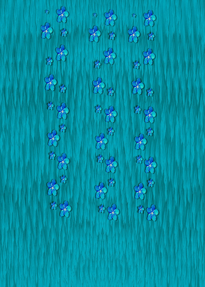 blue soft flowers