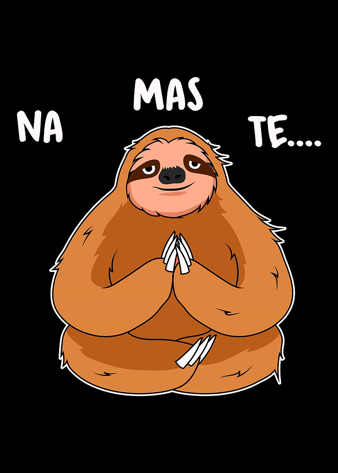 Namaste Yoga Sloth