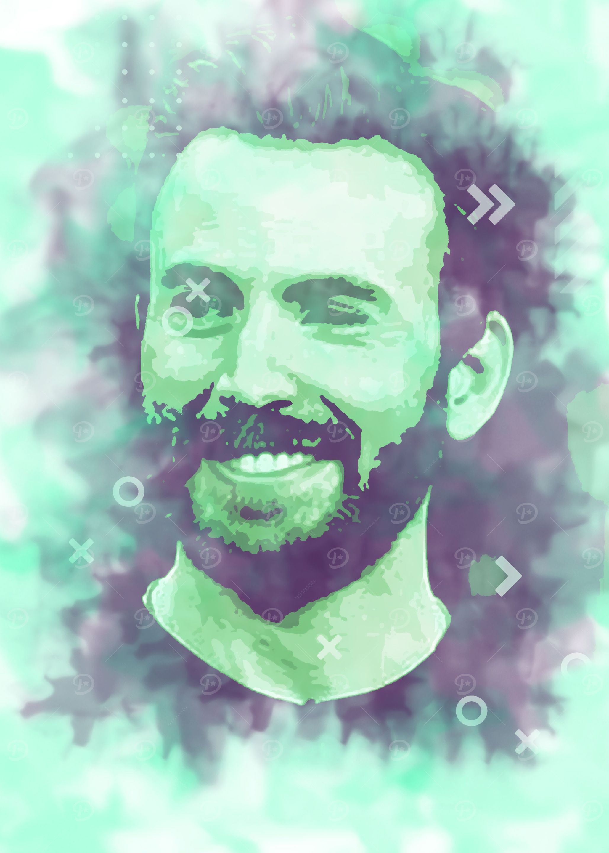 Painting of Chris Evans