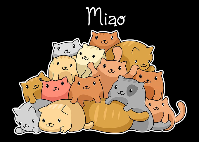 Bunch Or Pile Of Cats