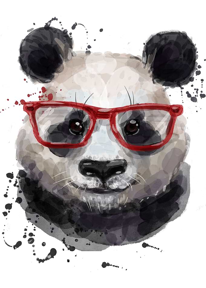 Panda Bear Watercolor