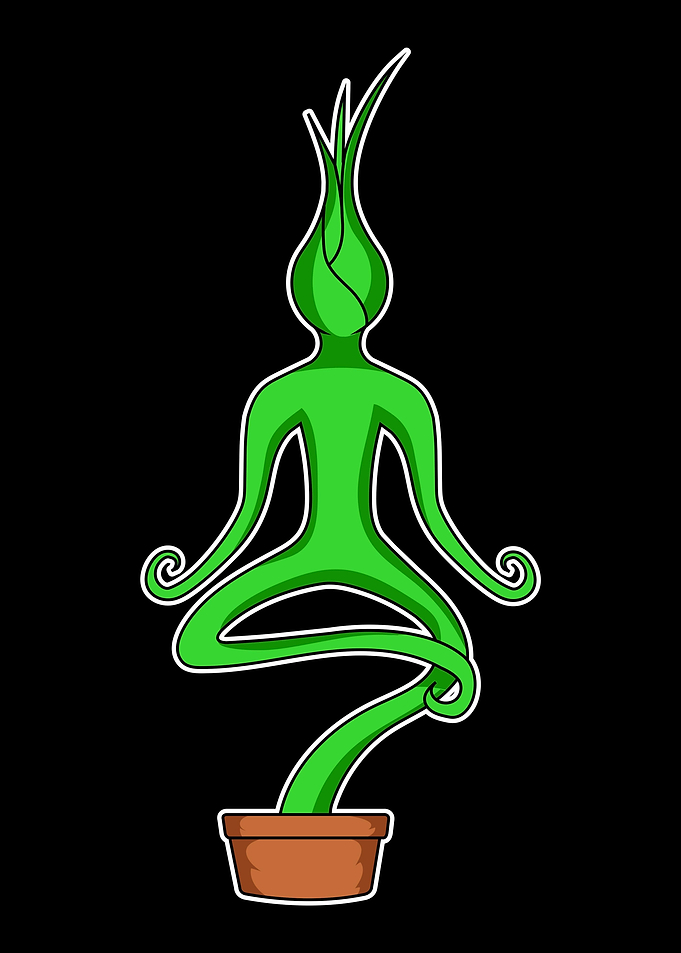 Plant Doing Yoga