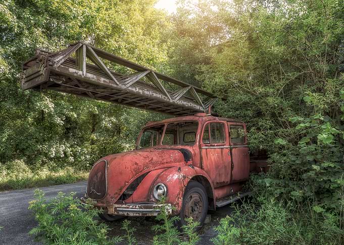 Rusty Old Fire Truck
