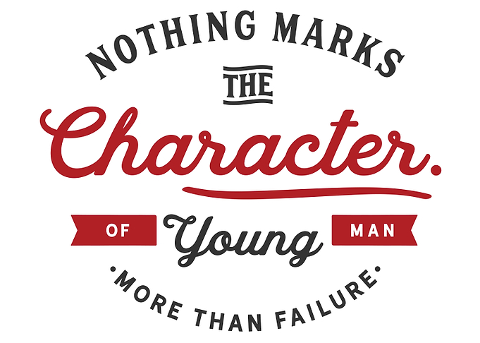 marks the character