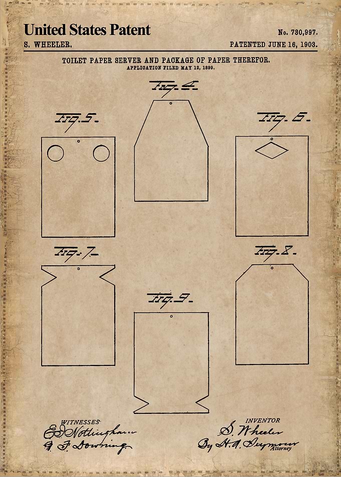 1903 toilet paper