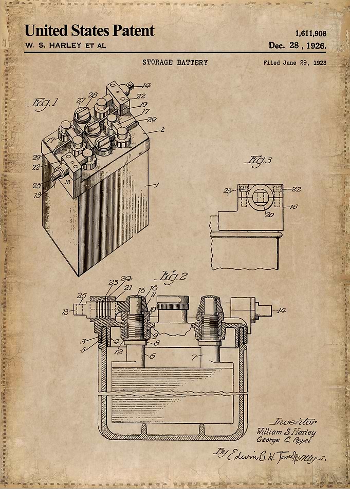 1926 storage battery
