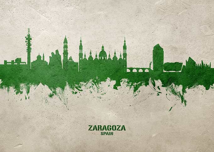 Zaragoza Skyline Spain