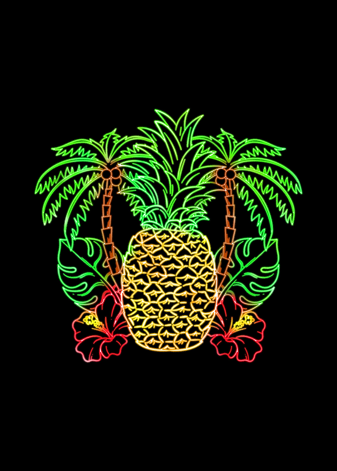 Aloha Pineapple Palm Tree