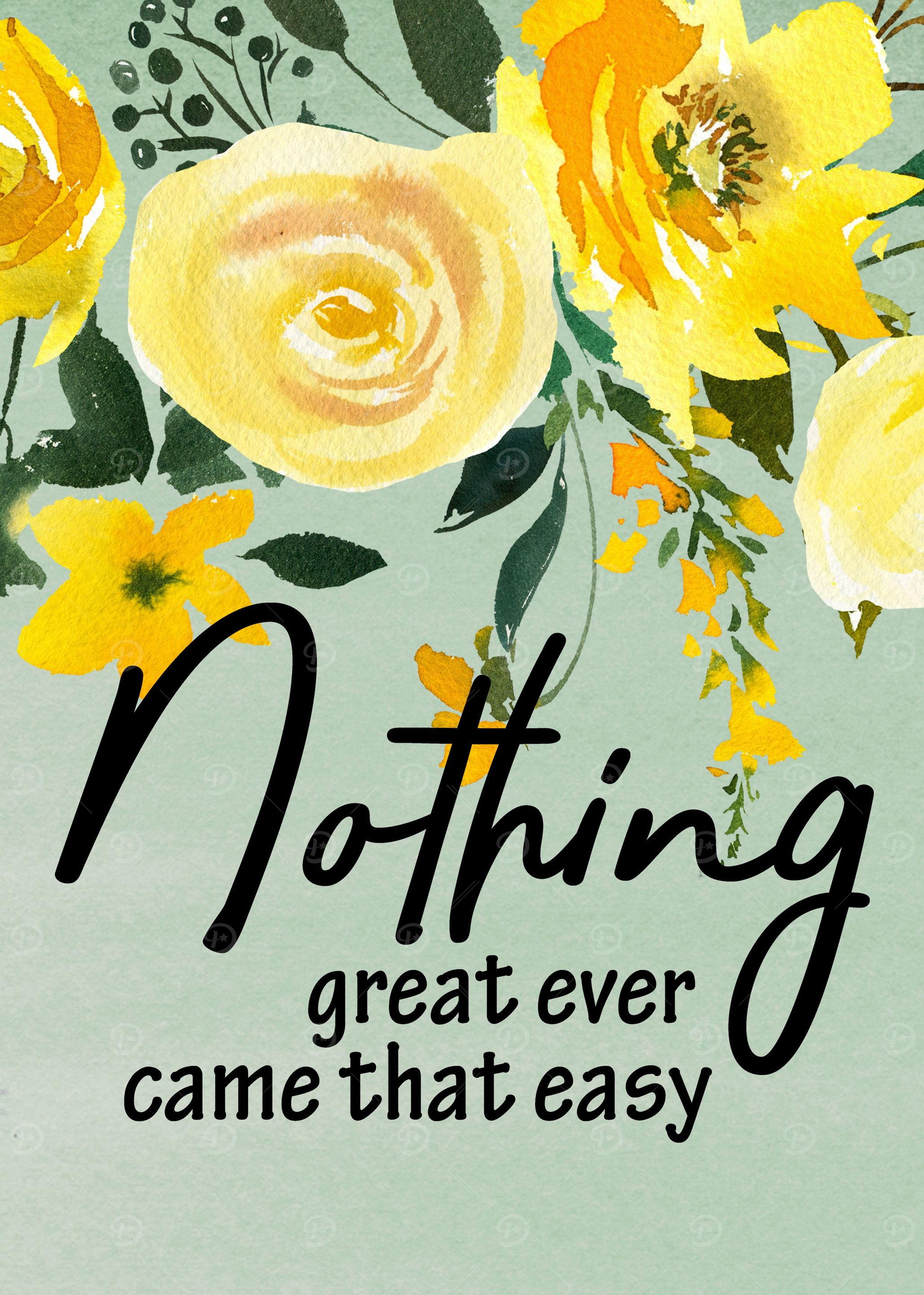 Nothing came easy