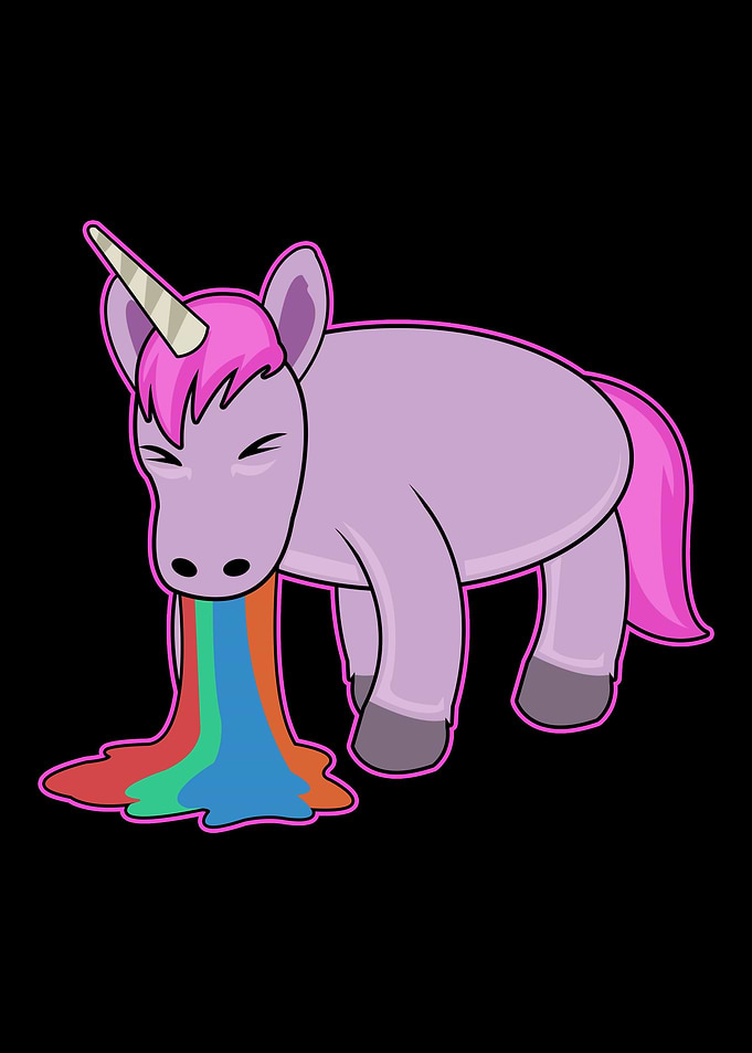 Gay Pride Rainbow Unicorn