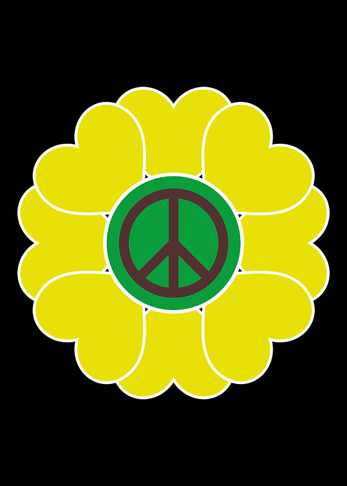 Peace Sign Love 60s 70s Ti