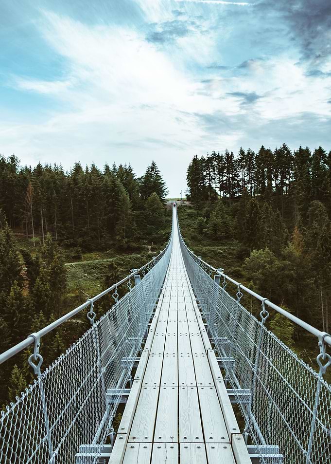 Suspended wooden Bridge