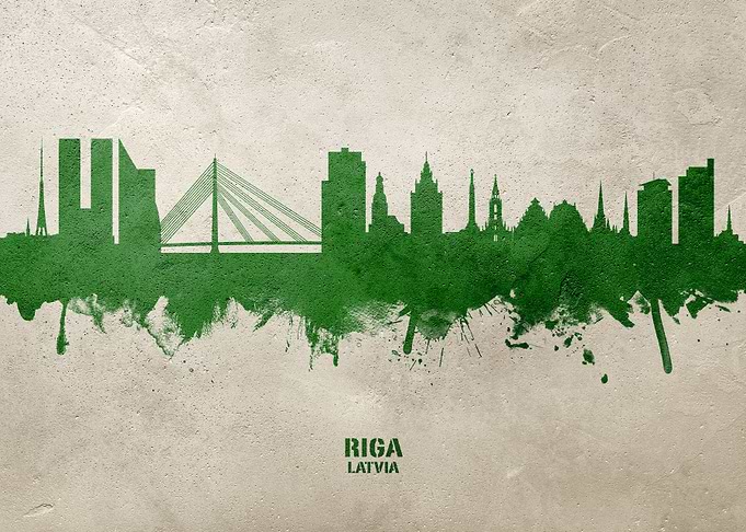 Riga Skyline Latvia
