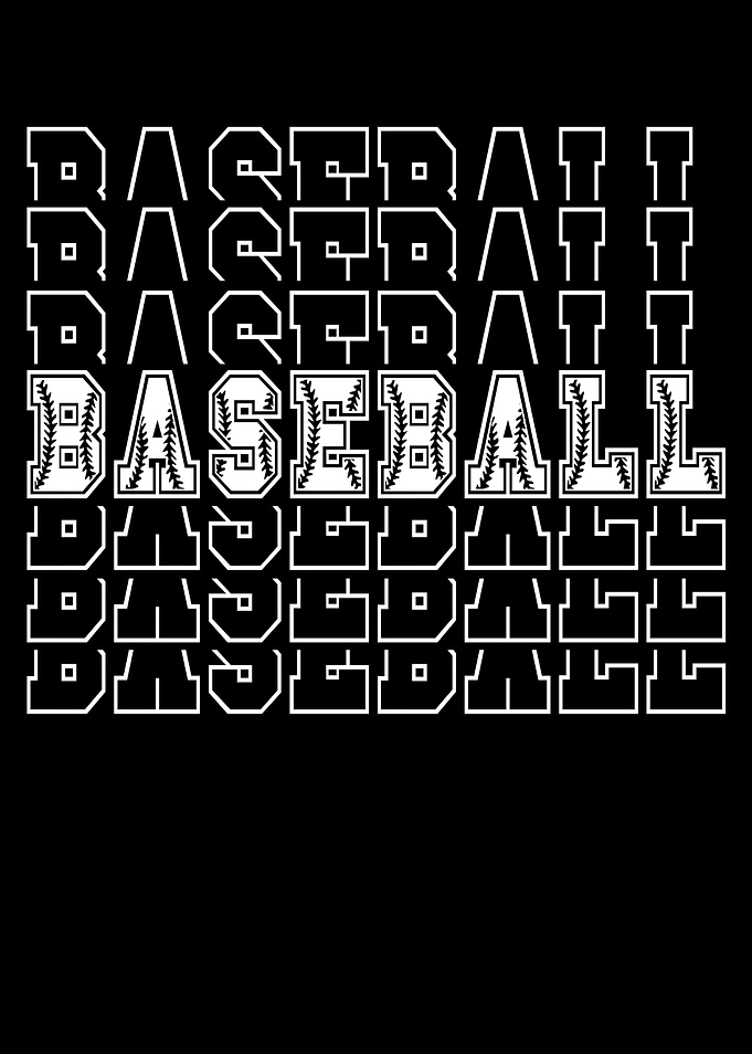 Baseball Typography