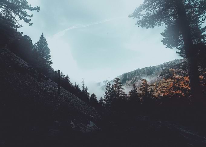 cloudy mountains Landscape