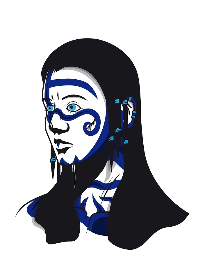 Shieldmaiden in blue 6