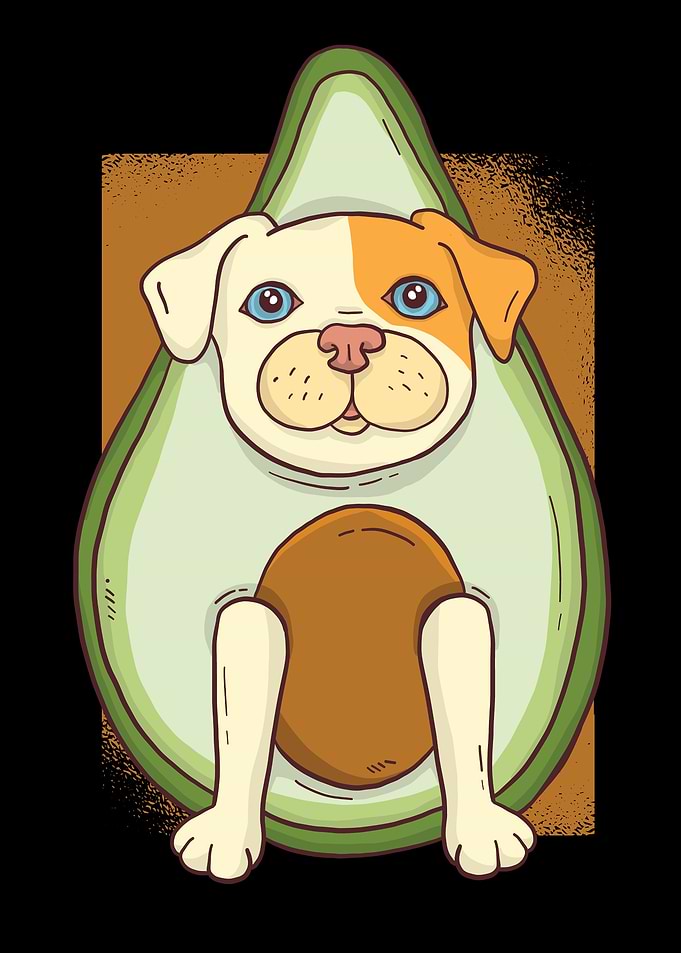 CUTE AVOCADO DOG