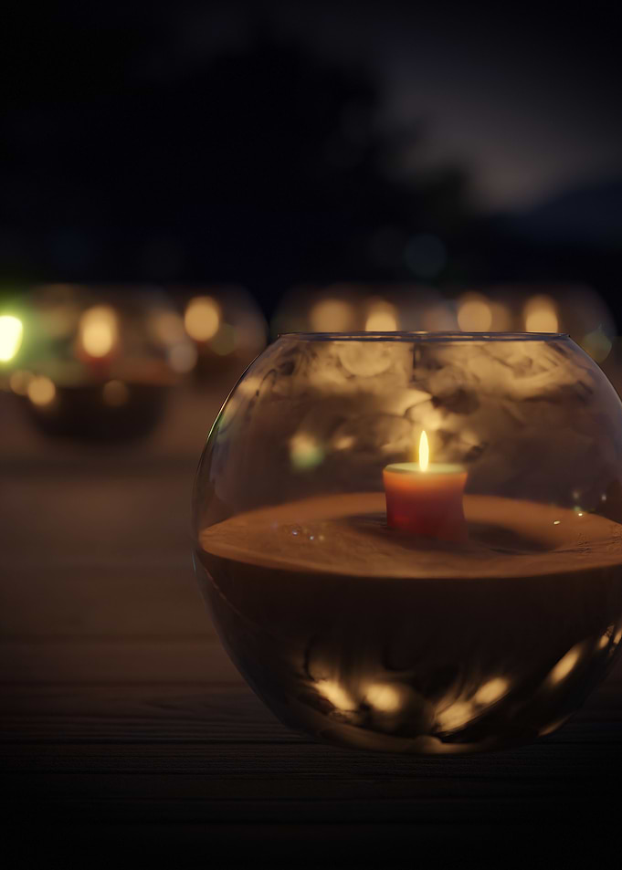 Candle light bowls
