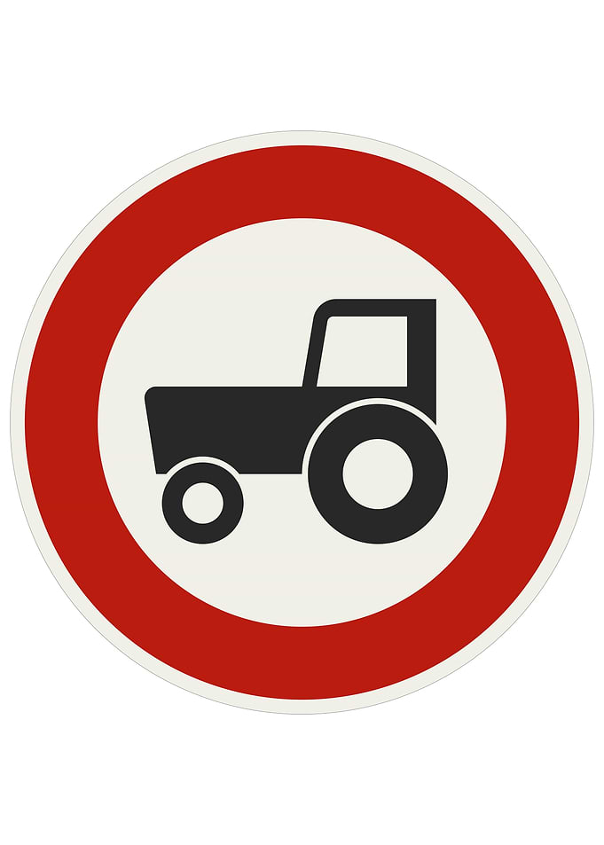 Slovakian Road Sign