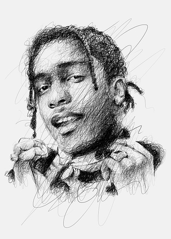 RAKIM IN SCRIBBLE ART