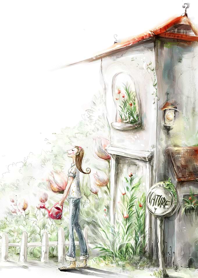 Draw a fantasy world