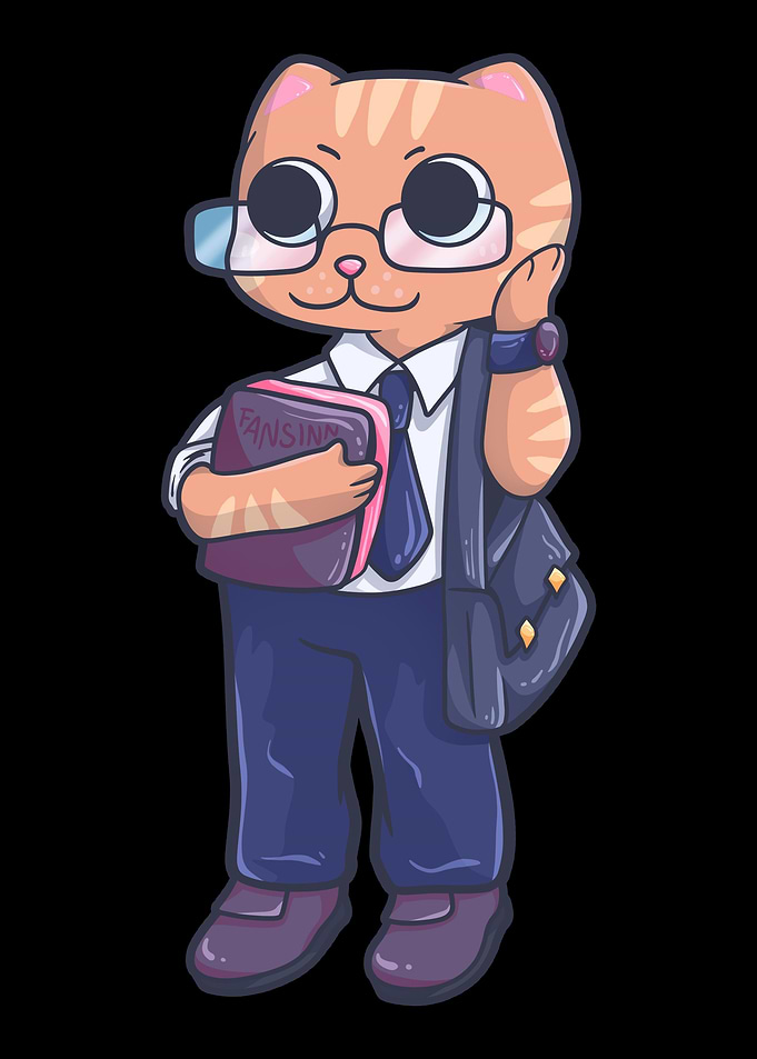 Nerd Cat office career wor