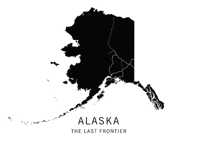 Alaska State Road Map