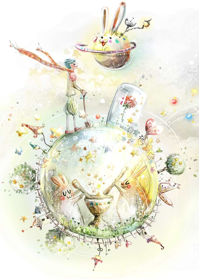 Draw a magical fantasy