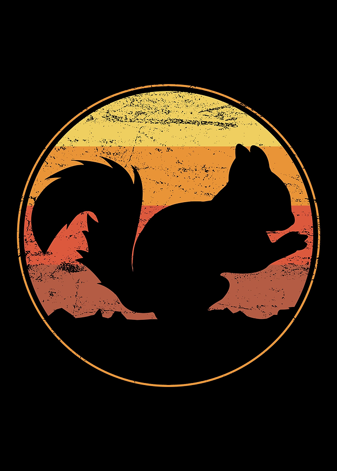 Squirrel Rodent Retro