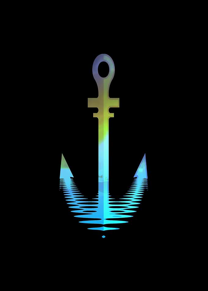 Beautiful sailing anchor