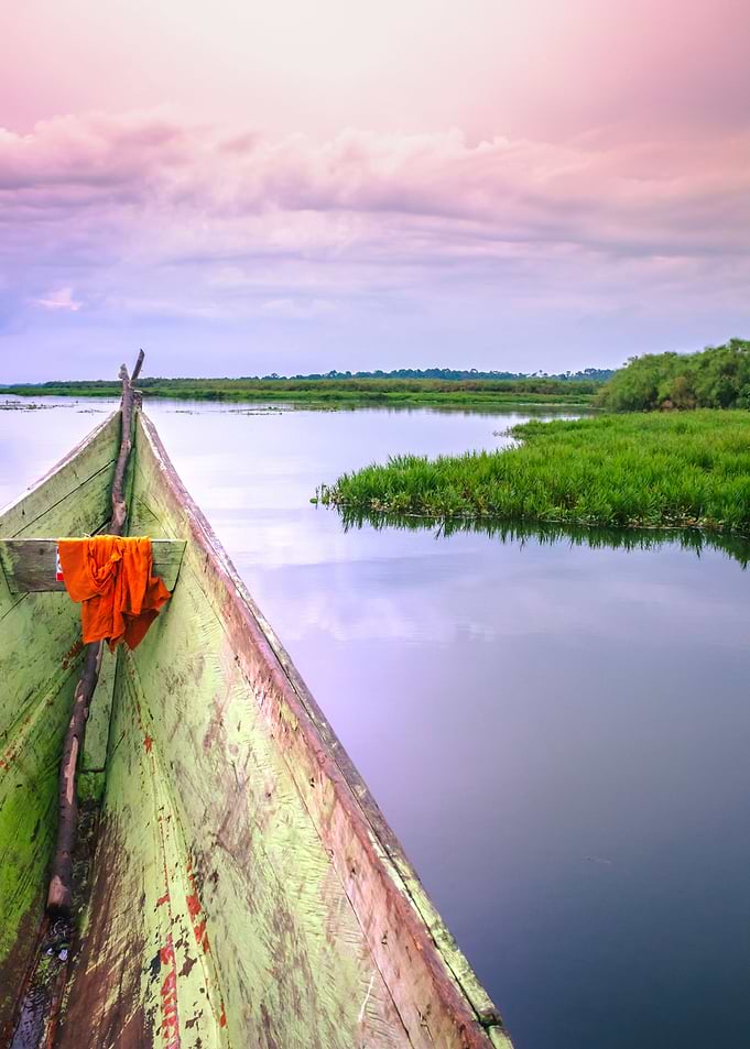 Sunset on Mabamba Swamp