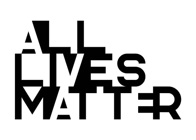 ALL LIVES MATTER Typo