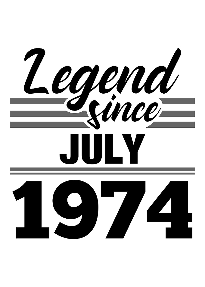 Legend Since July 1974