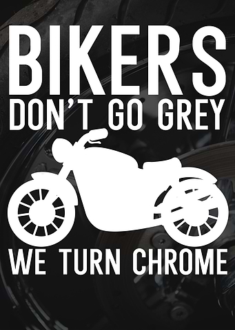Bikers go grey chrome