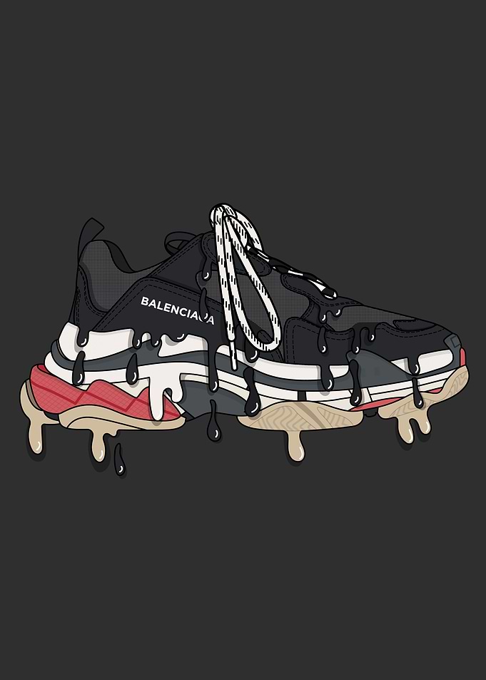TrippleS Black Red