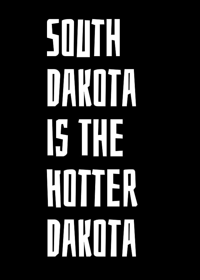 South Dakota is hotter