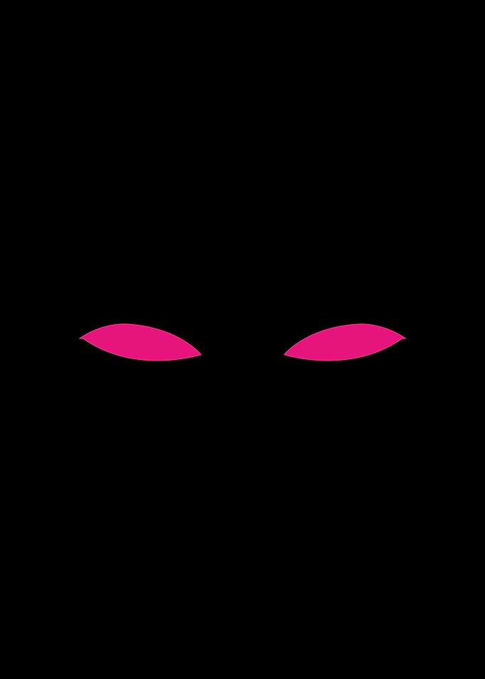 Black Eyelashes with Pink