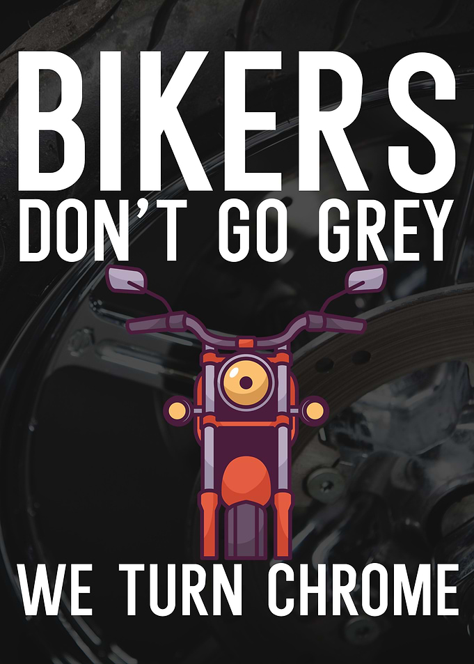 Bikers go grey chrome