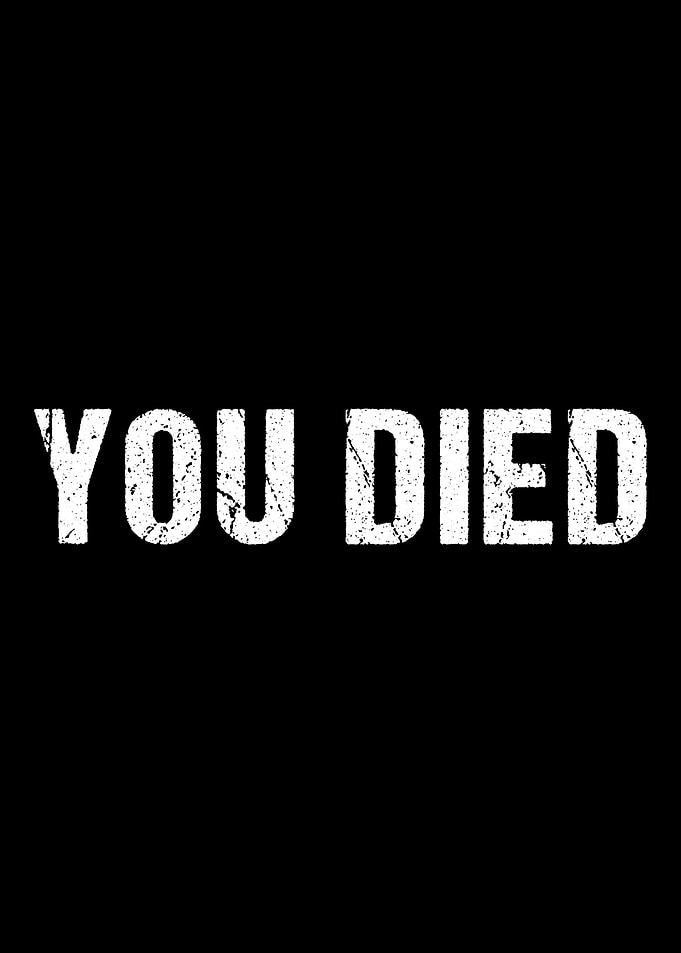 You Died Gamer Nerd Zock