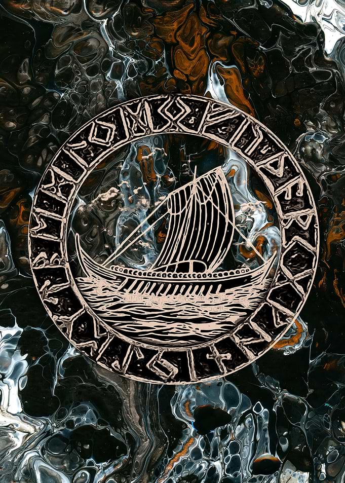 VIKING SHIP RUNE