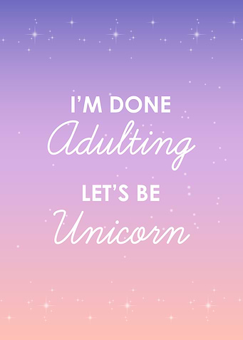 Adult Uniqorn Purple Quote