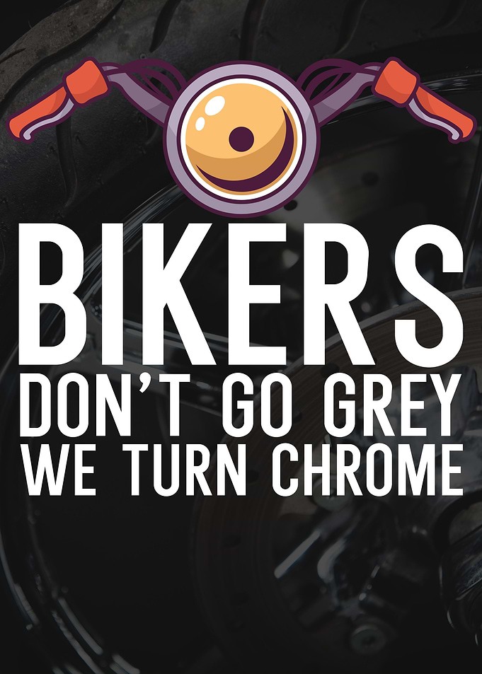 Bikers go grey chrome