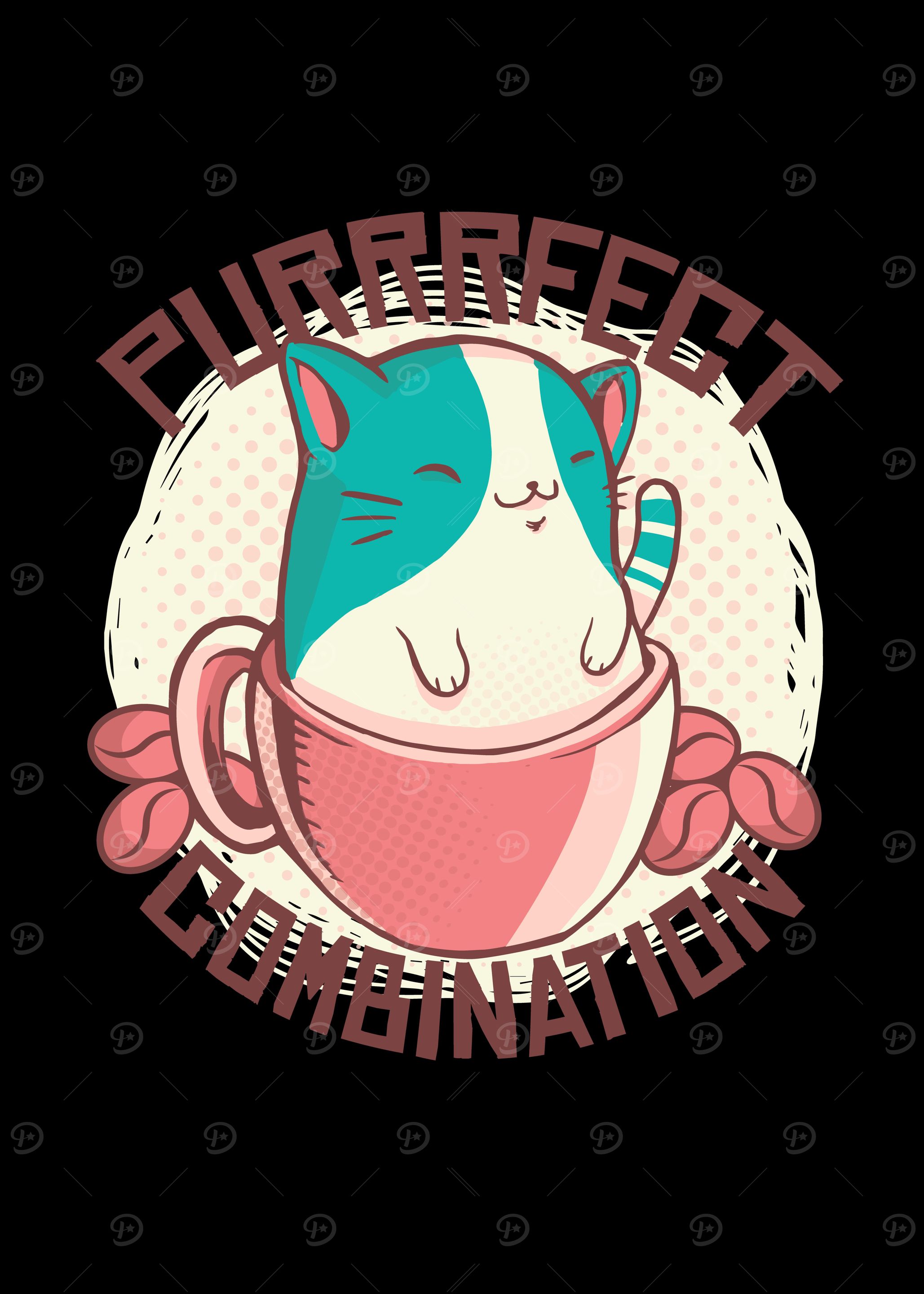 Cute Cat Mug Design