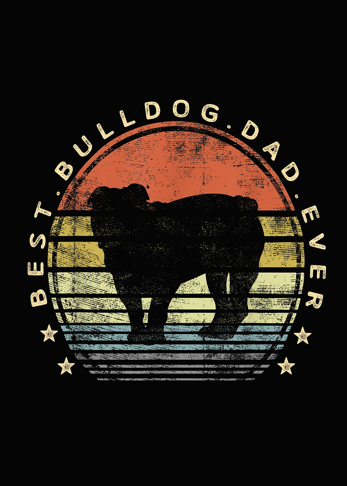Mens Best Bulldog Dad Ever
